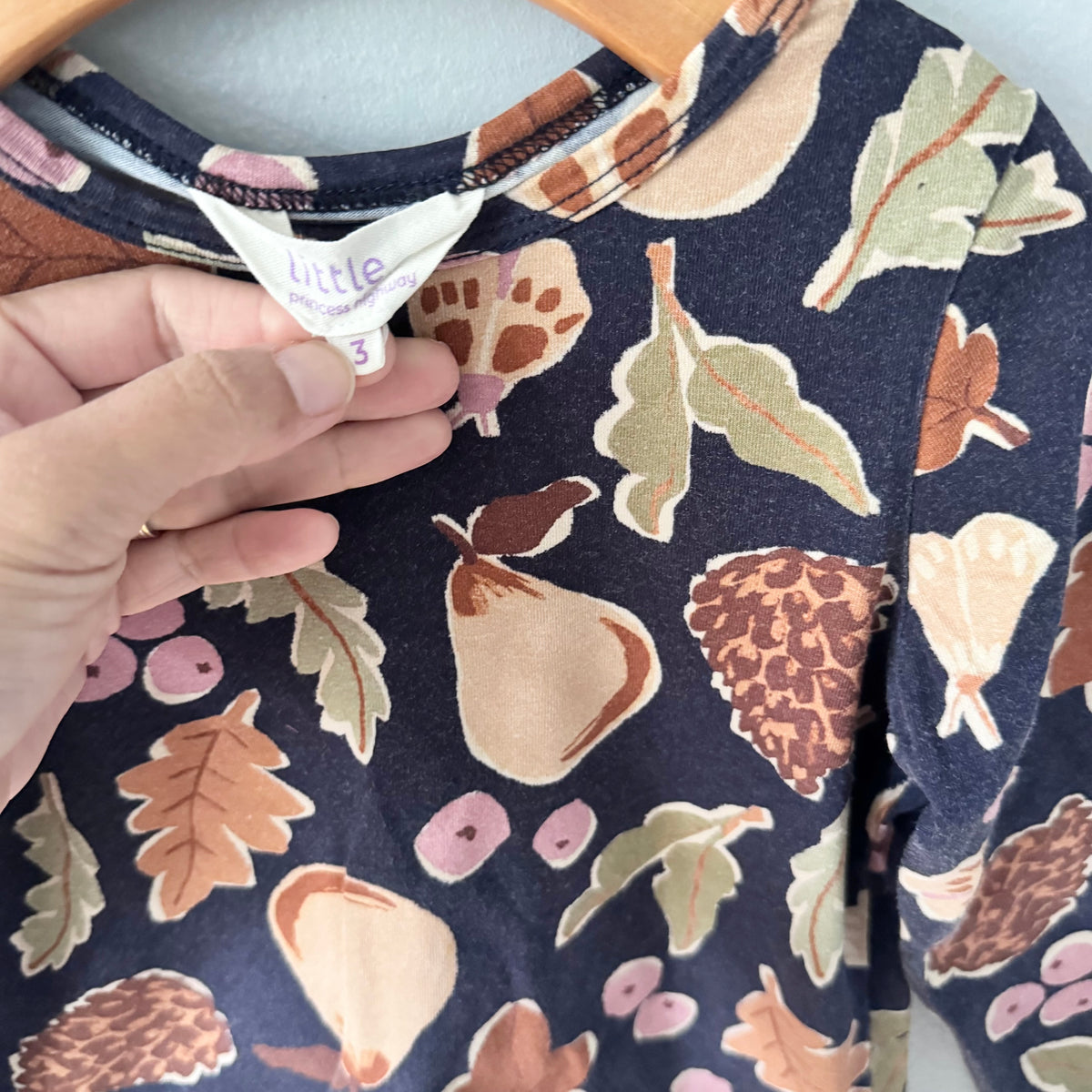 Little Princess highway / Navy x autumn long sleeve / 3Y