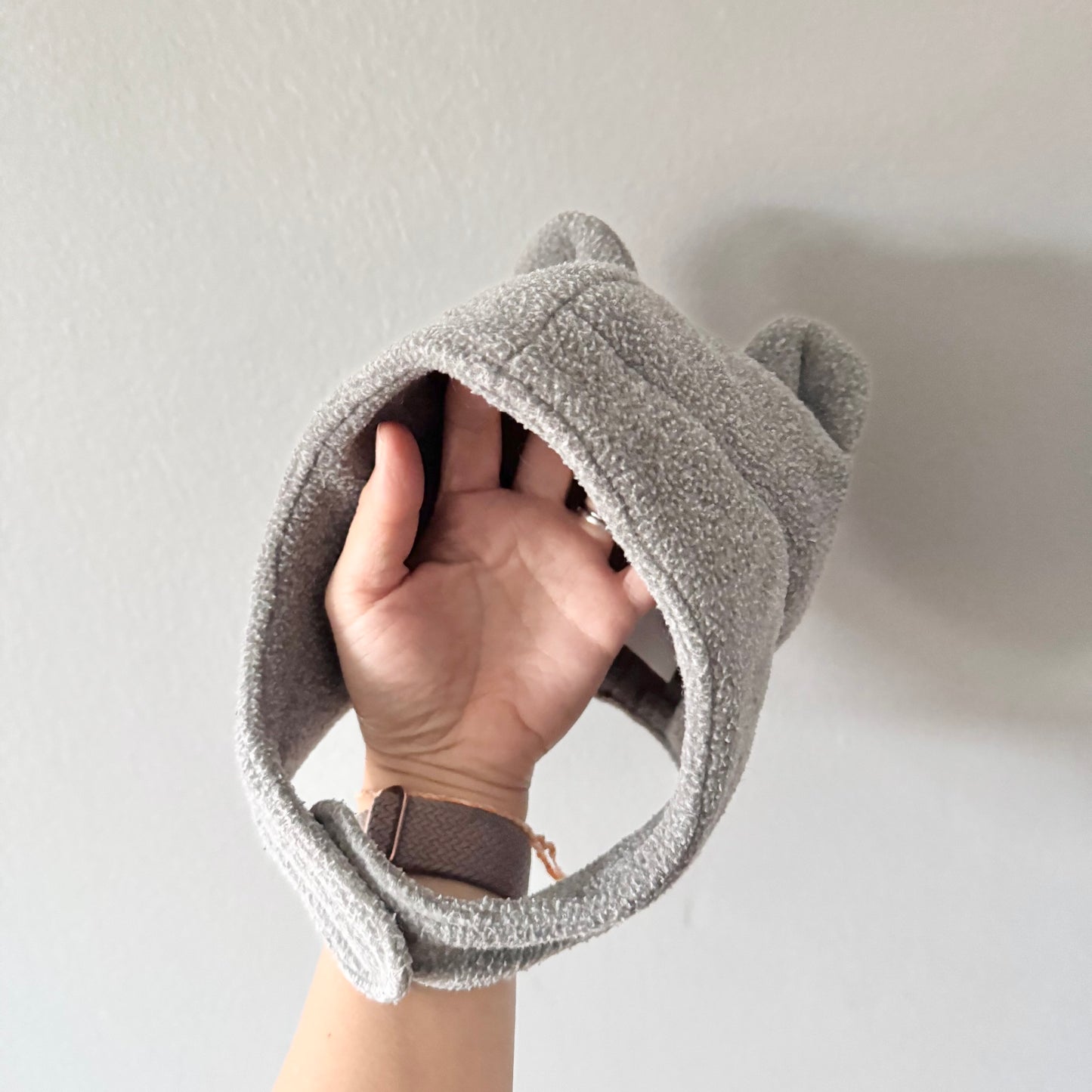 Mec / Grey fleece hat / XS(6-12M)