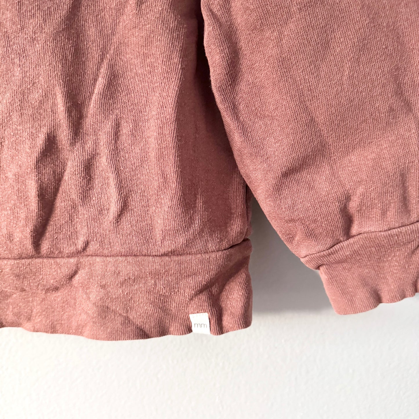 Mini mioche / Brown zip up hoodie / 18-24M