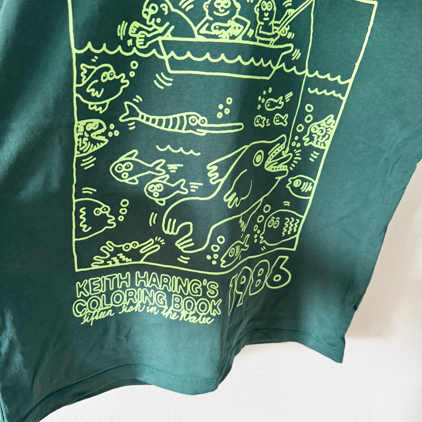 Gap / Keith Haring green T-shirt / 10Y