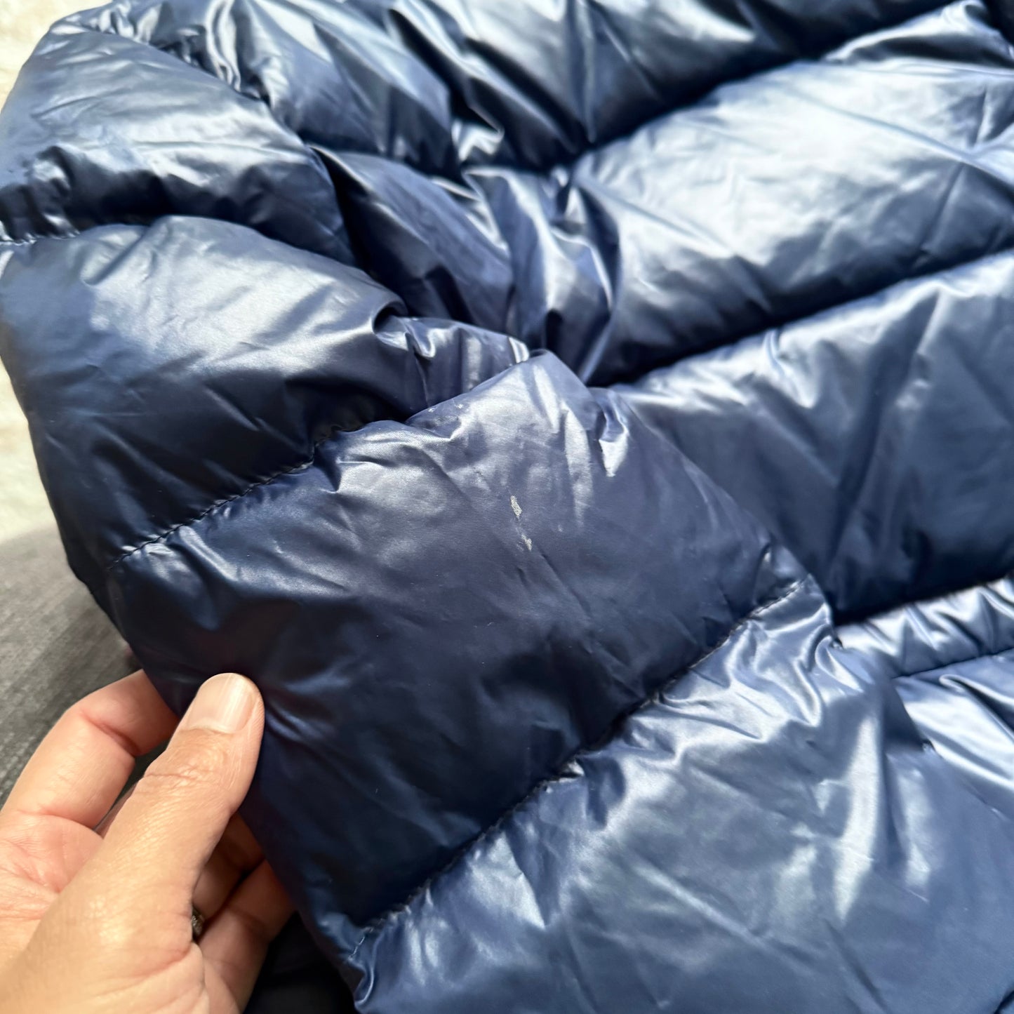 Polo Ralph Lauren / Navy long puffer coat / 7Y