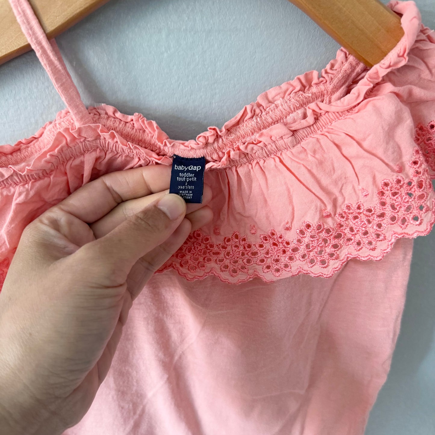 Gap / Orange eyelet cami dress / 2Y