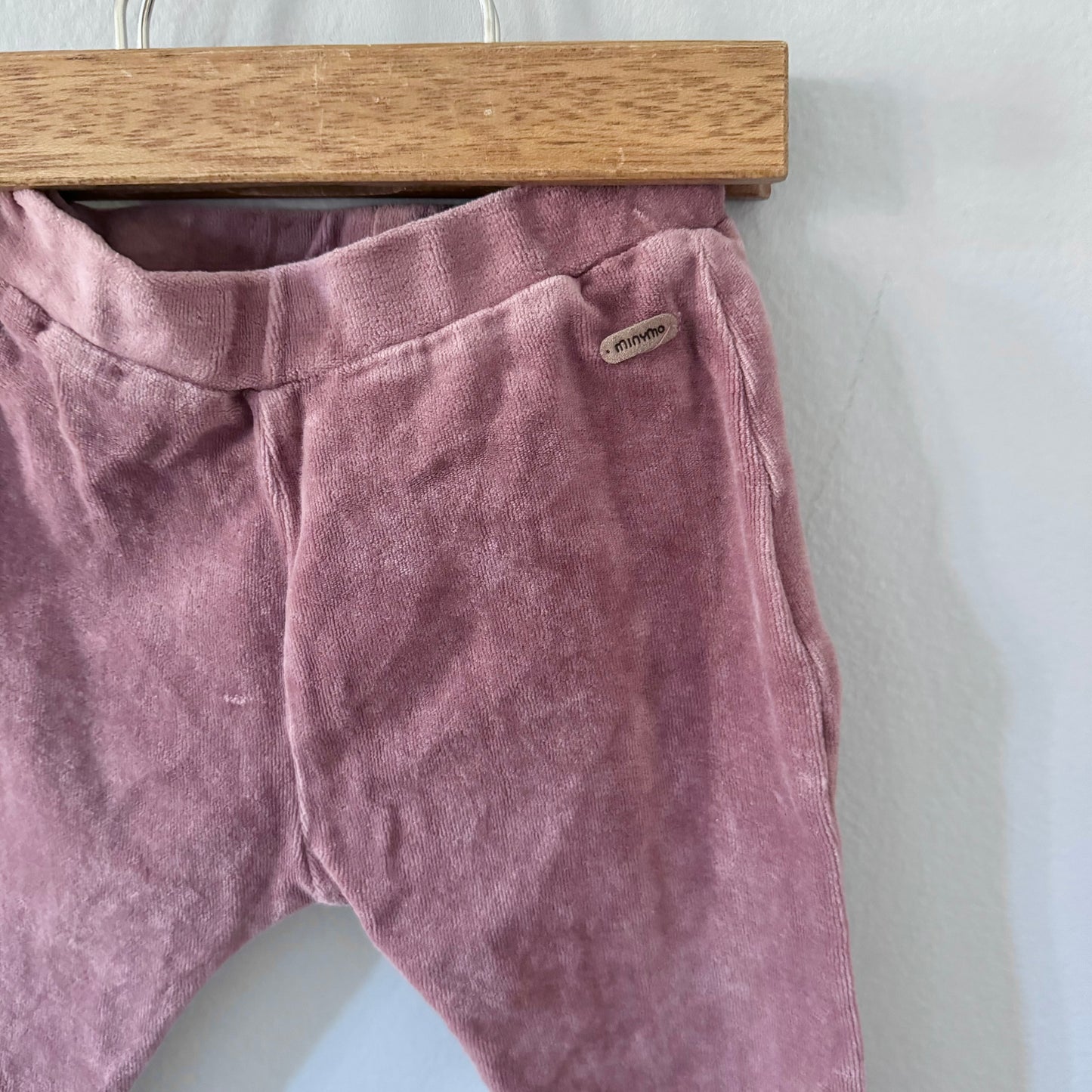 Minymo / Velour sweatpants, smokey pink / 6M