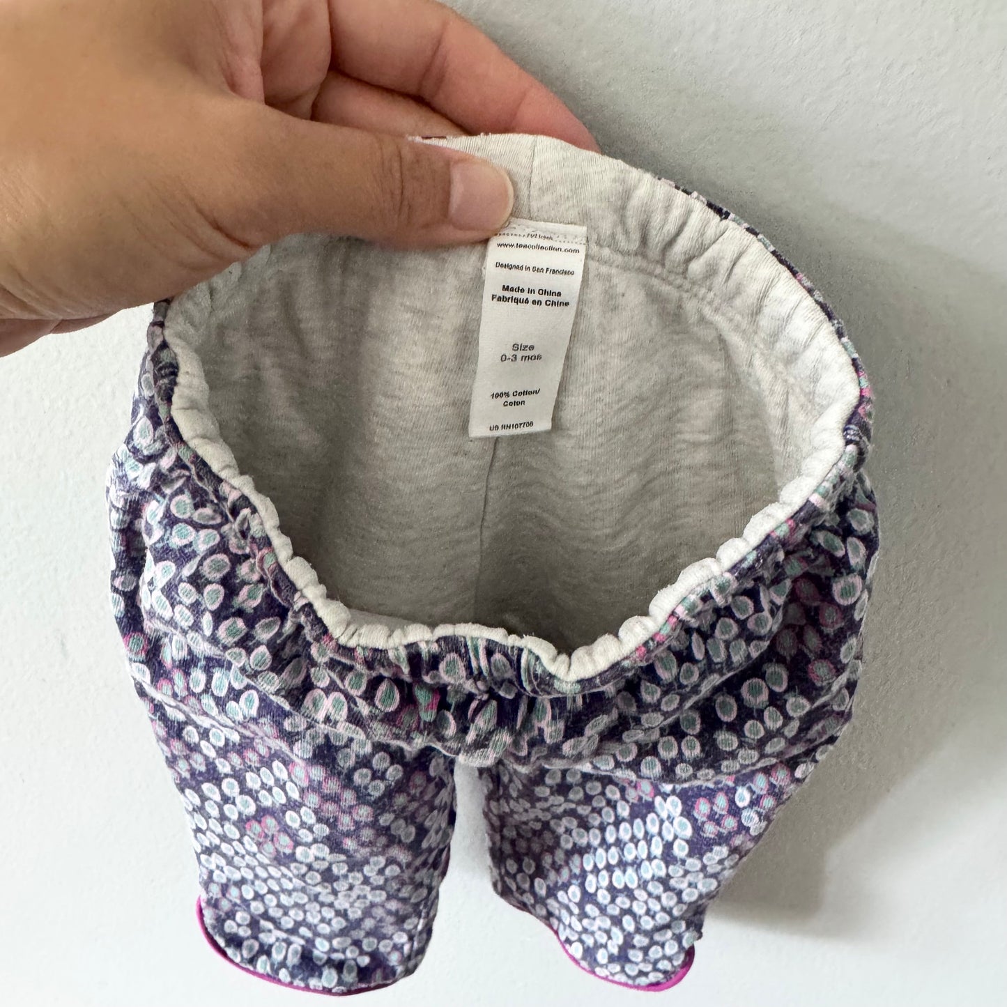 Tea / Purple padded pants / 0-3M