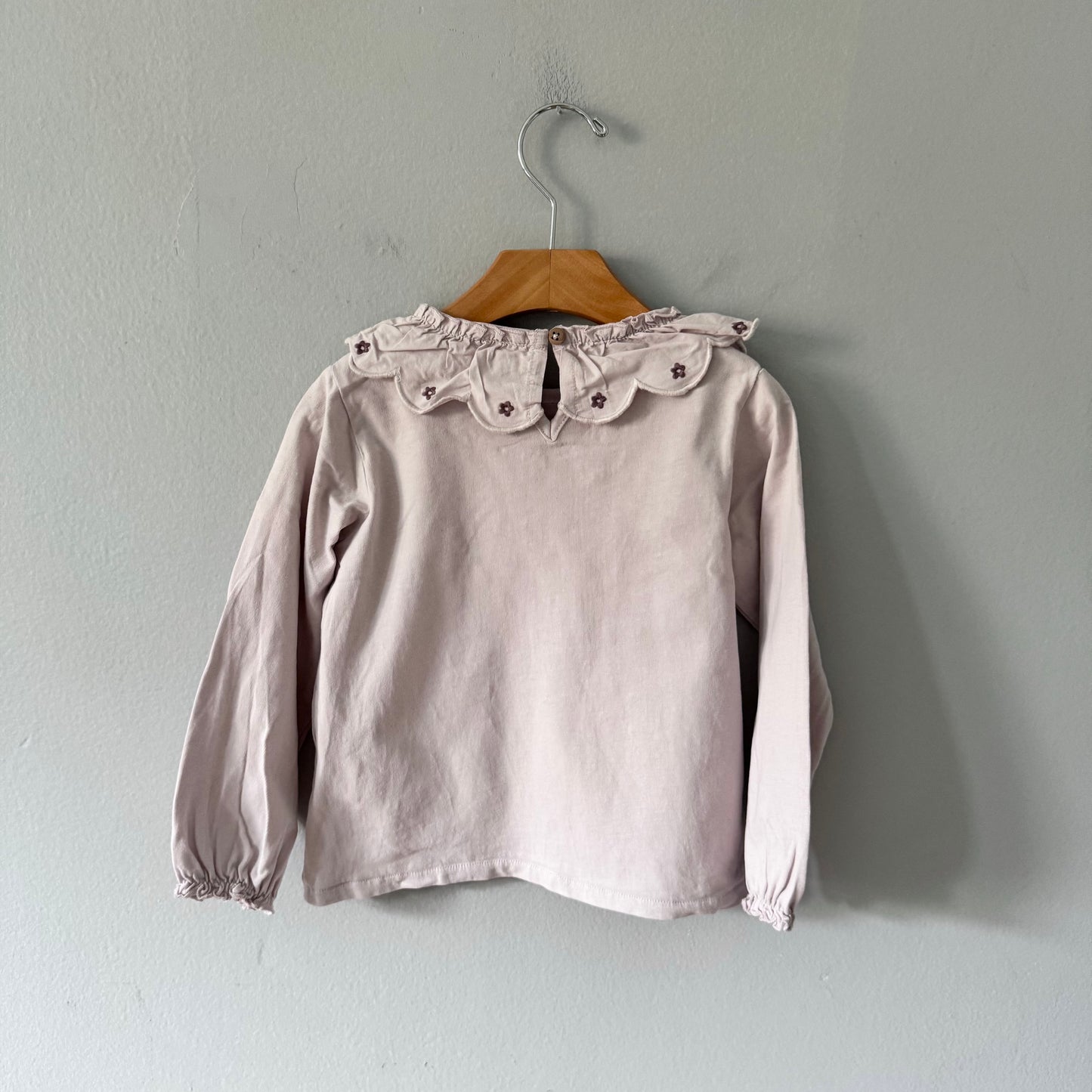Zara / Light pink long sleeve with collar / 4Y