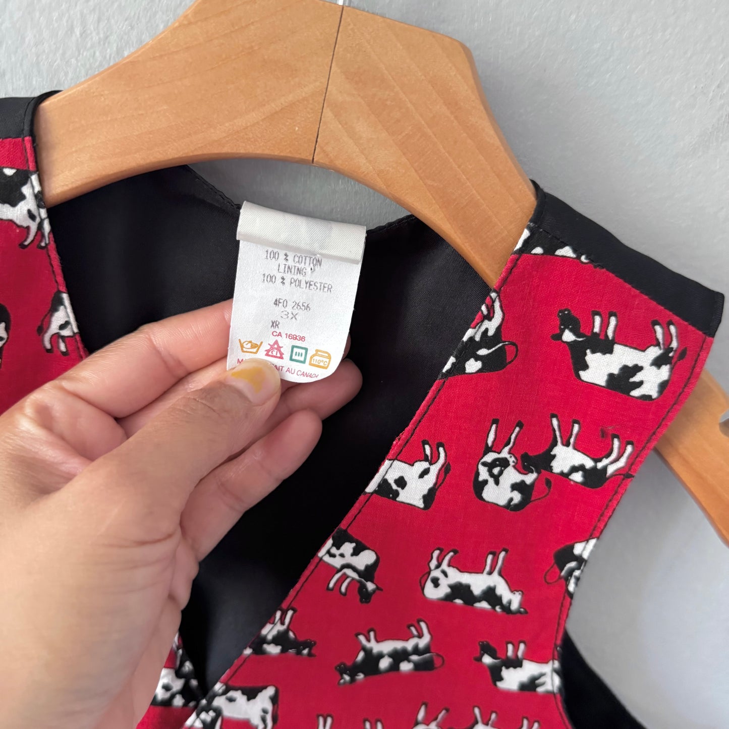 Vintage / Cow vest / 3X