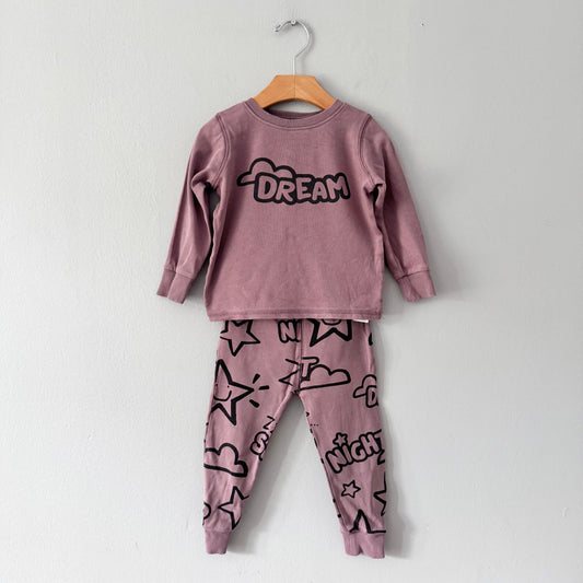 Next / Smokey pink pajama set / 18-24M