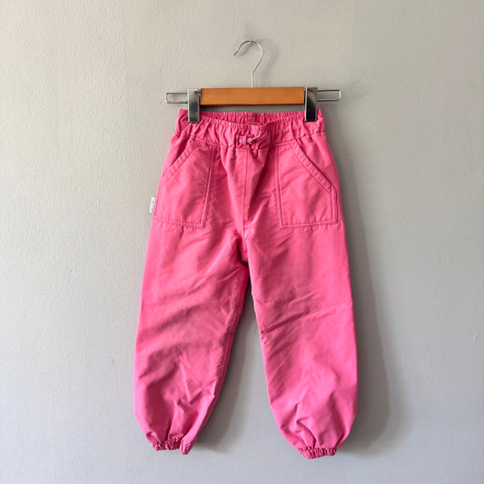 Jan & Jul / Fleece lined splash pants - pink / 4Y