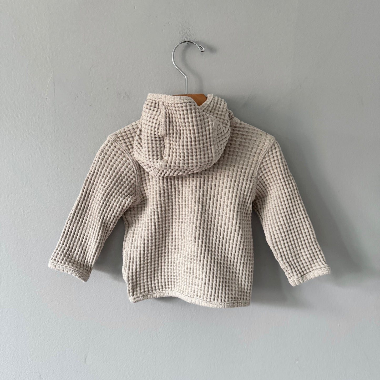 H&M / Veste en coton gaufré beige / 4-6 mois