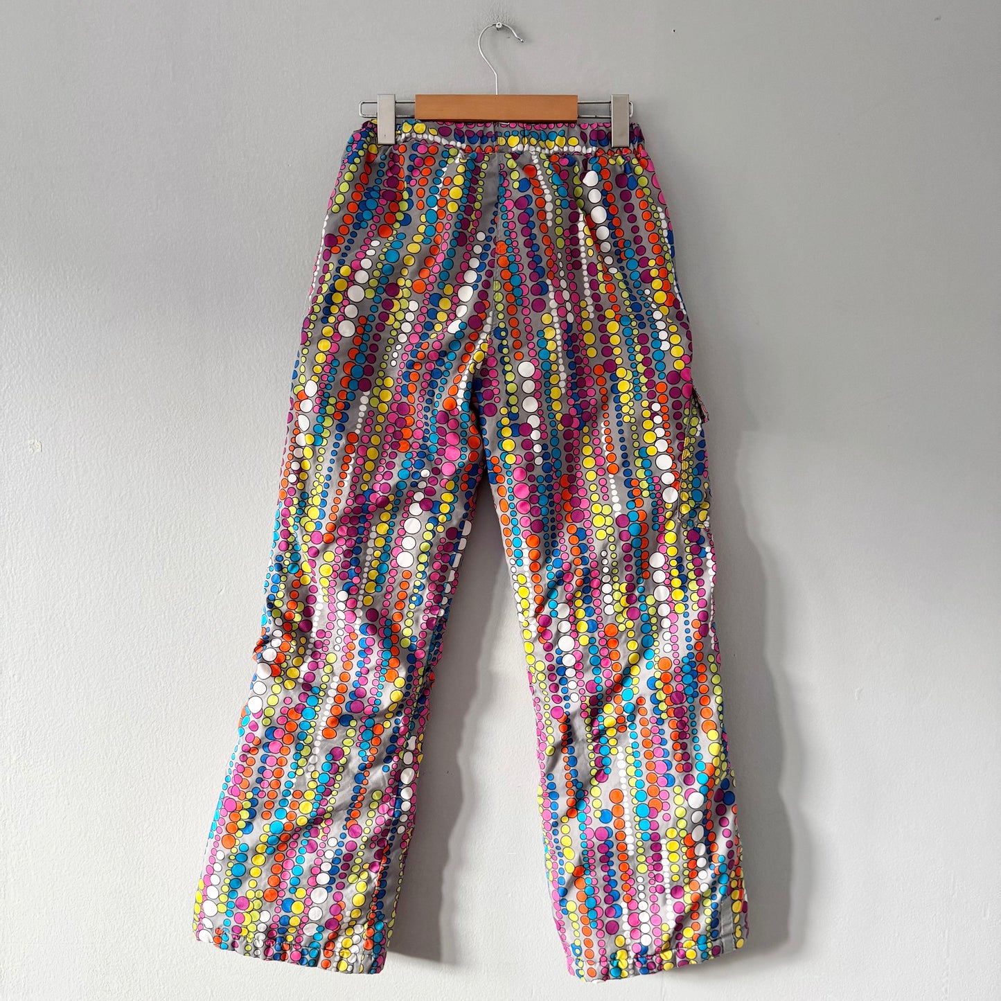 Hanna Andersson	/ Grey colourful snow pants / 150(12Y)