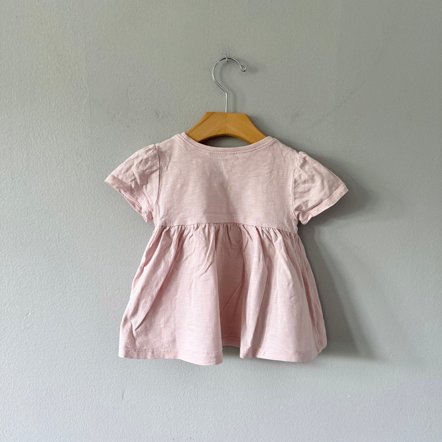 Next / Light pink short sleeve dress / 18-24M