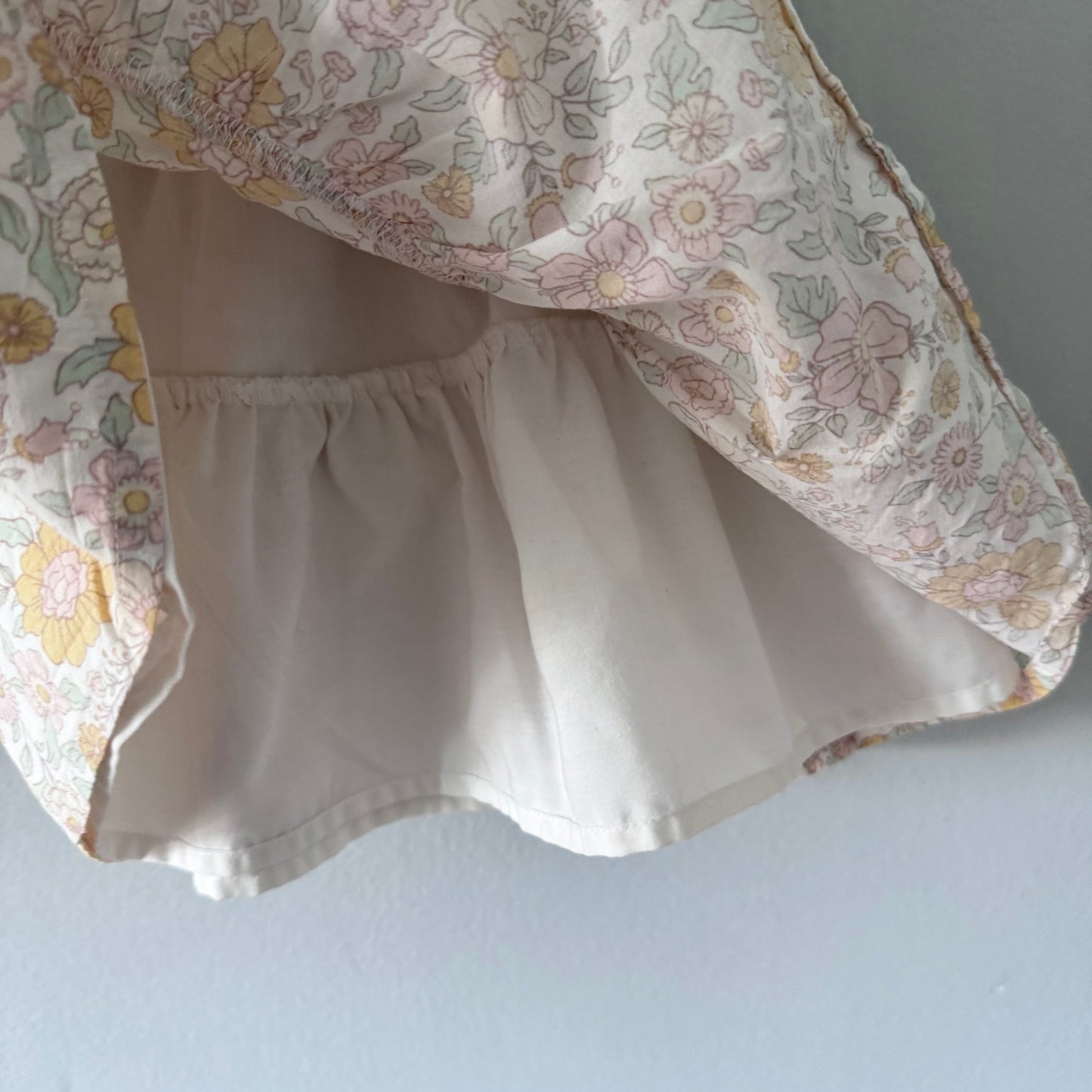 No brand / Floral cotton skirt / 5-6Y