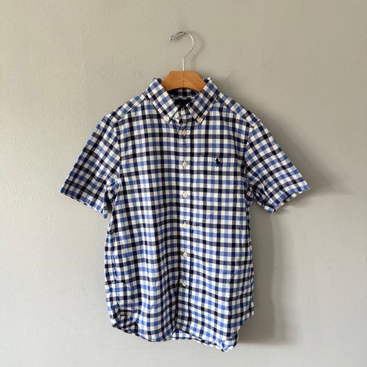 Polo Ralph Lauren / Blue white check shirt / 10-12Y