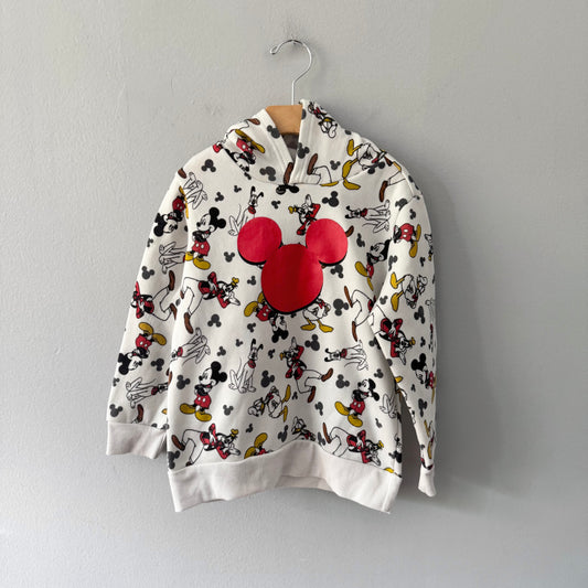 Disney / White Mickey hoodie / 6Y