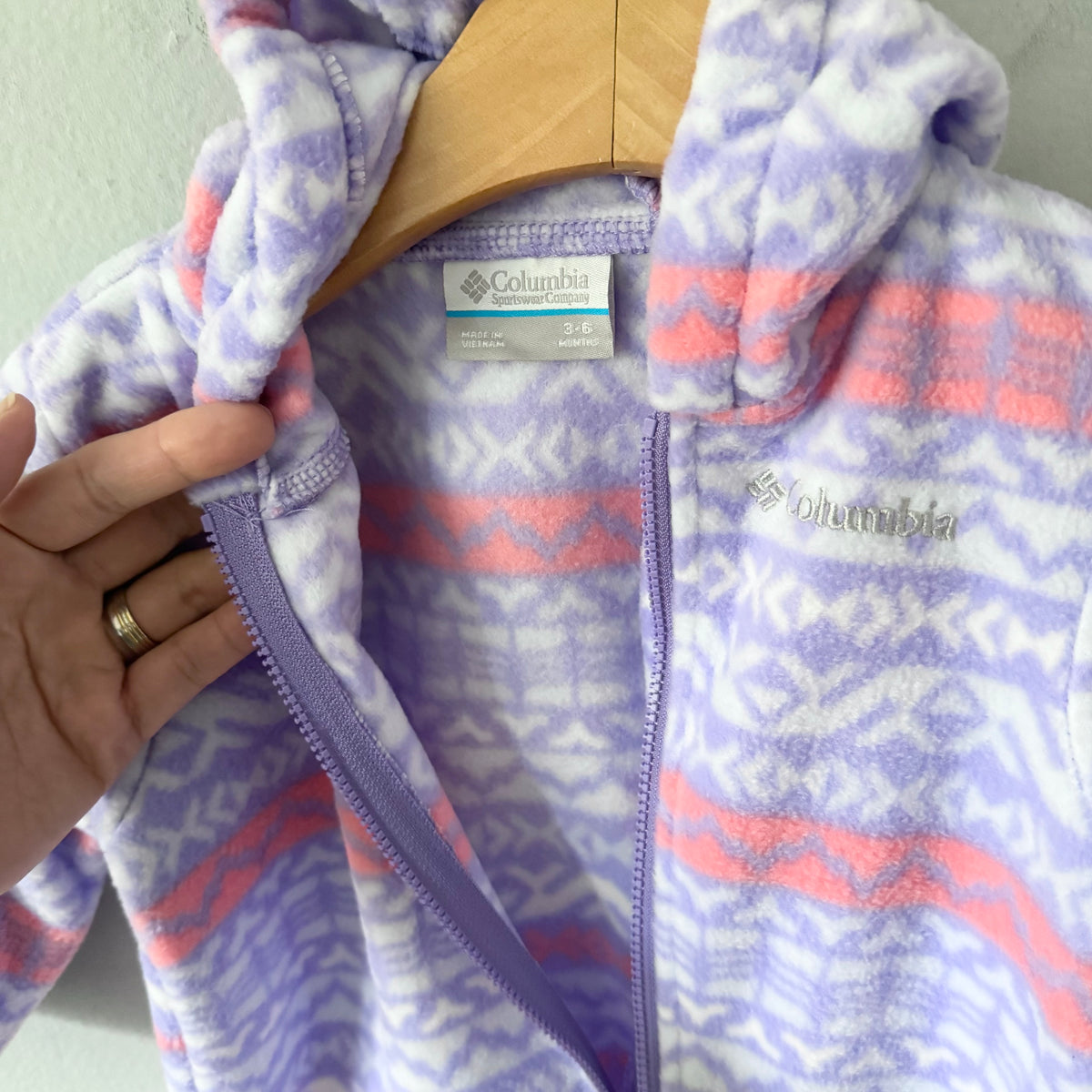 Columbia / Purple fleece bunting suit / 3-6M - New with tag