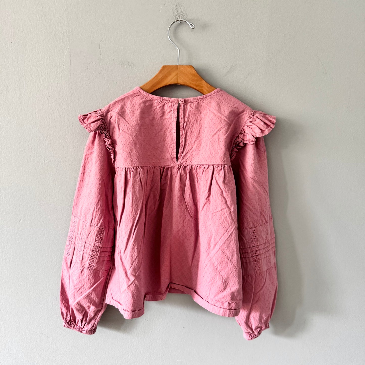 Next / Pink ruffle blouse / 8Y