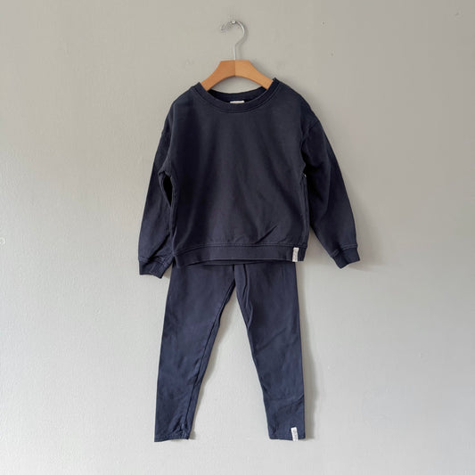 Rococo / Navy crew set / 5-6Y