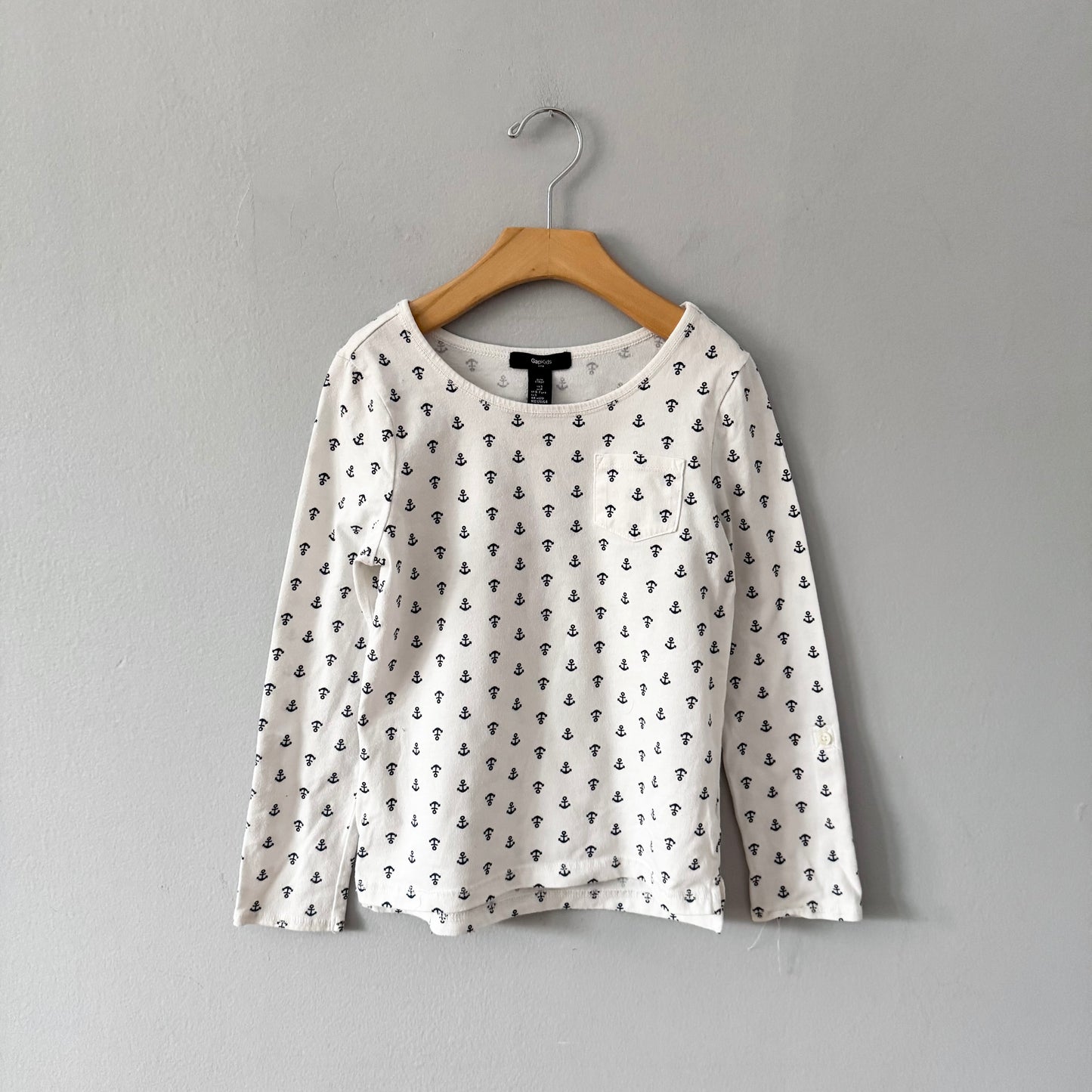 Gap / Ancre blanche à manches longues / 6-7 ans