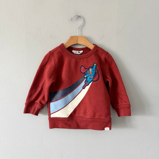 Gap / Red Superman sweatshirt / 18-24M