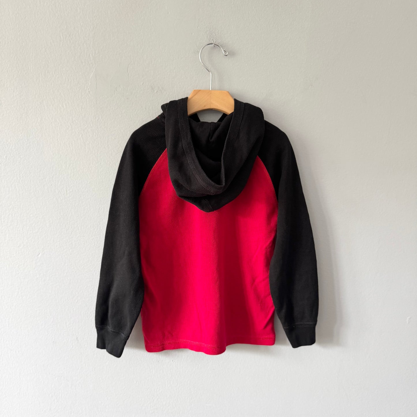 Polo Ralph Lauren	/ Black red waffle hoodie / 6Y