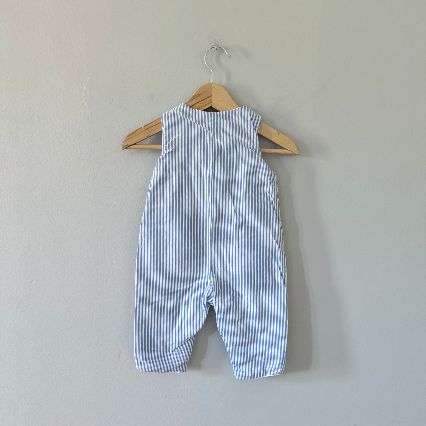 Jacadi / Quilted stripe romper / 6M