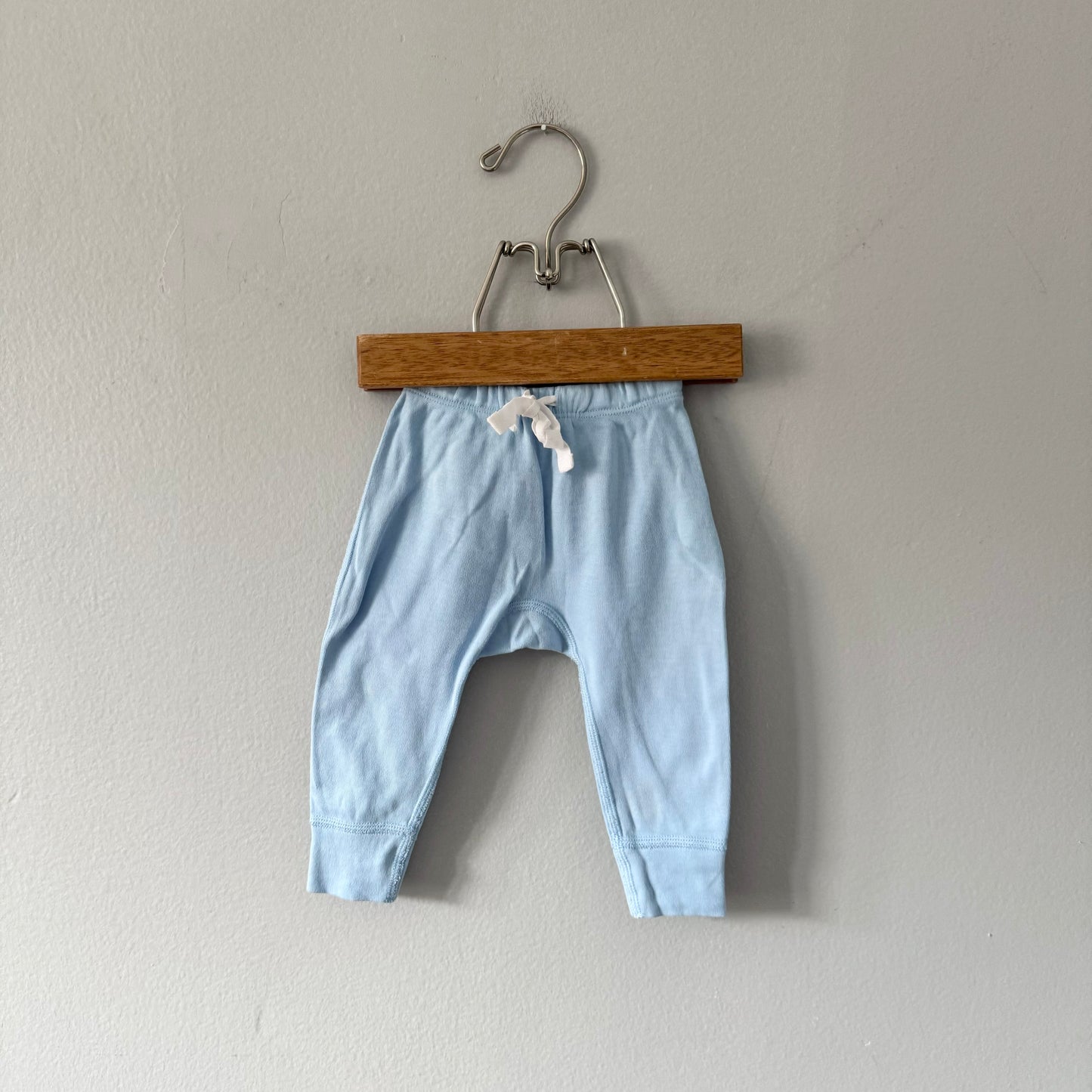 Sapling / Light blue organic cotton pants / 3-6M