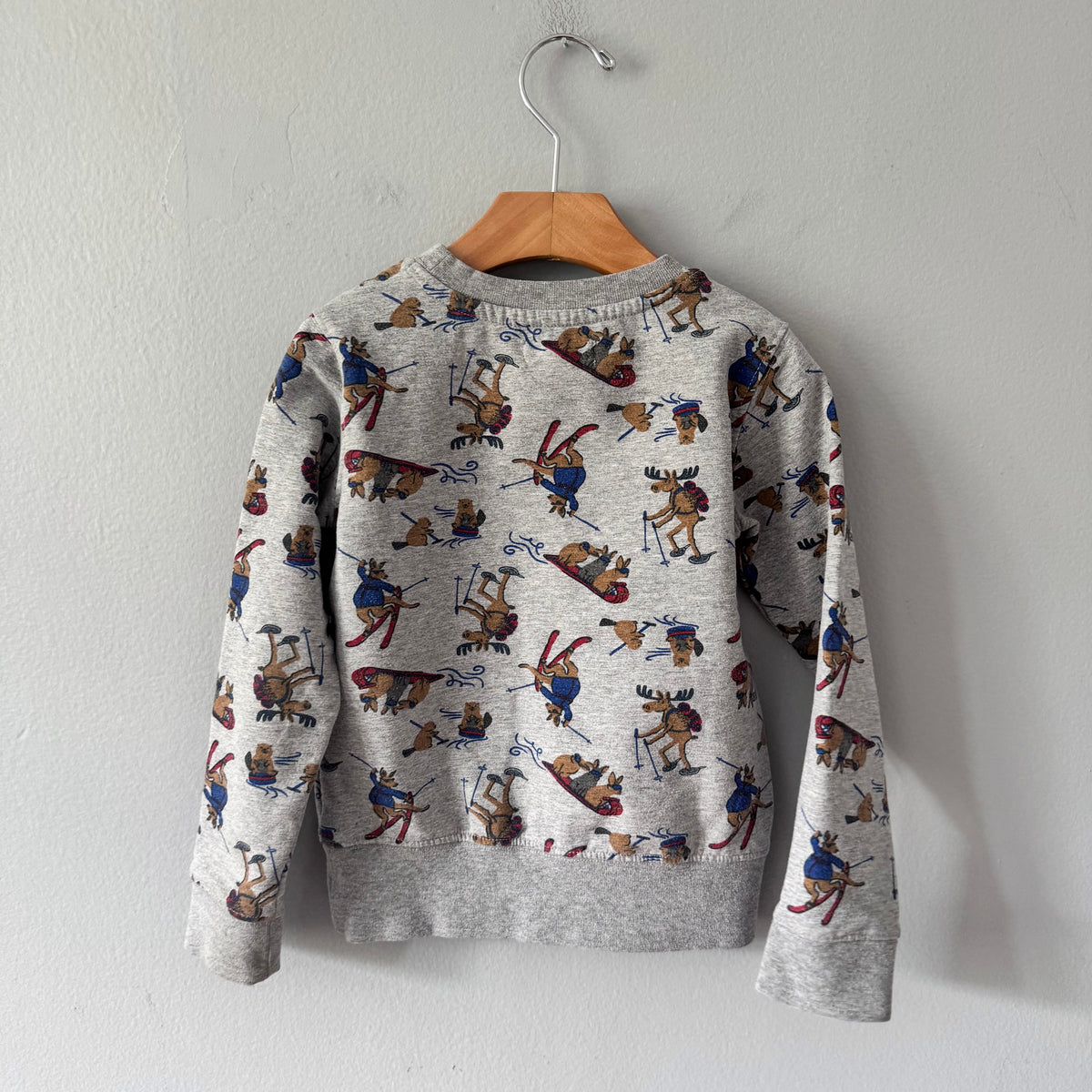 Tucker + Tate / Light grey x moose sweatshirt / 4T