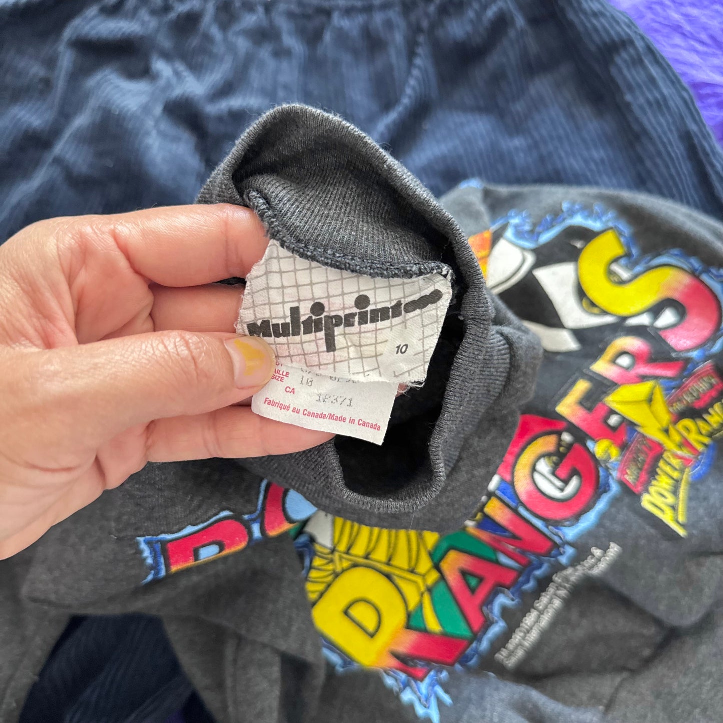Vintage Power Ranger / Sweatshirt and pants set / 10Y(Fits 8-9Y)
