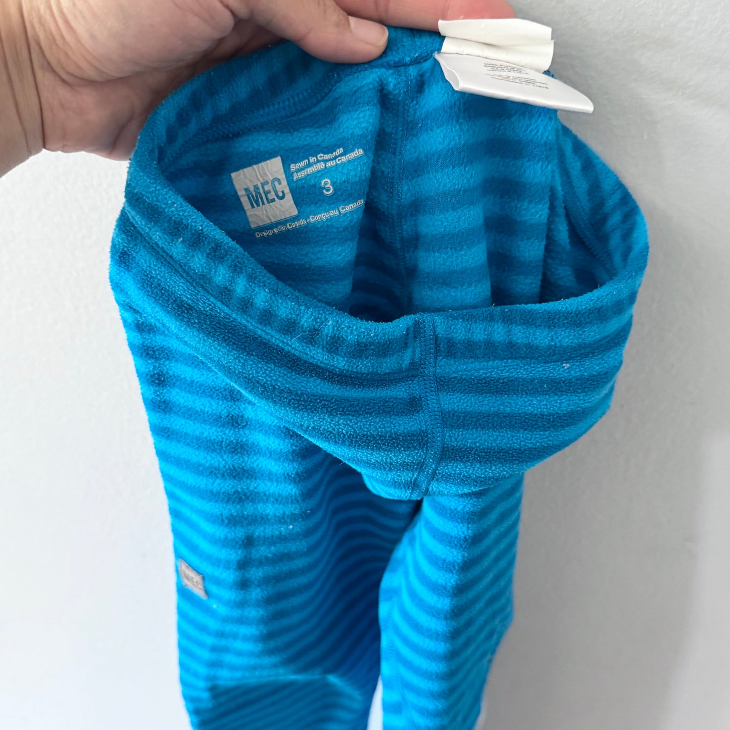 Mec / Blue stripe fleece pants / 3Y