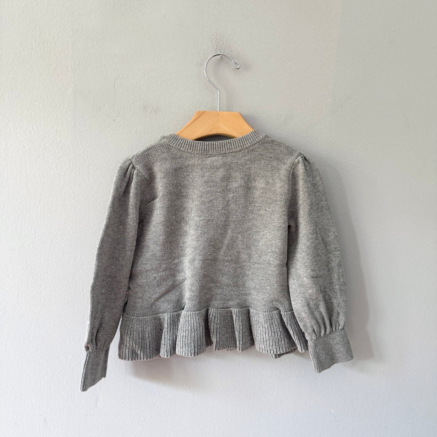 Gap / Grey x unicorn cotton cardigan / 3Y