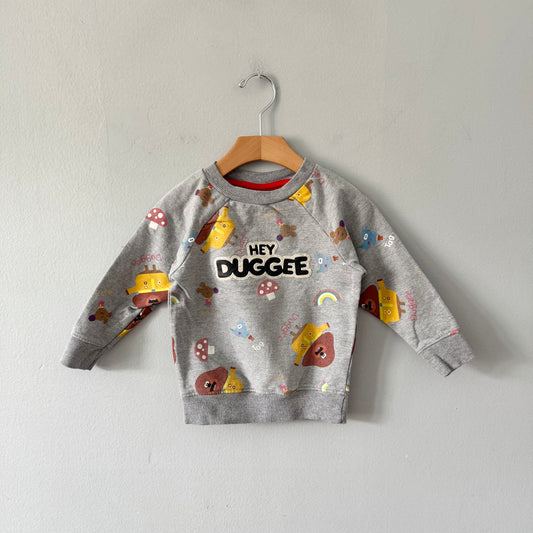 Hey Duggee / Light grey sweatshirt / 18M