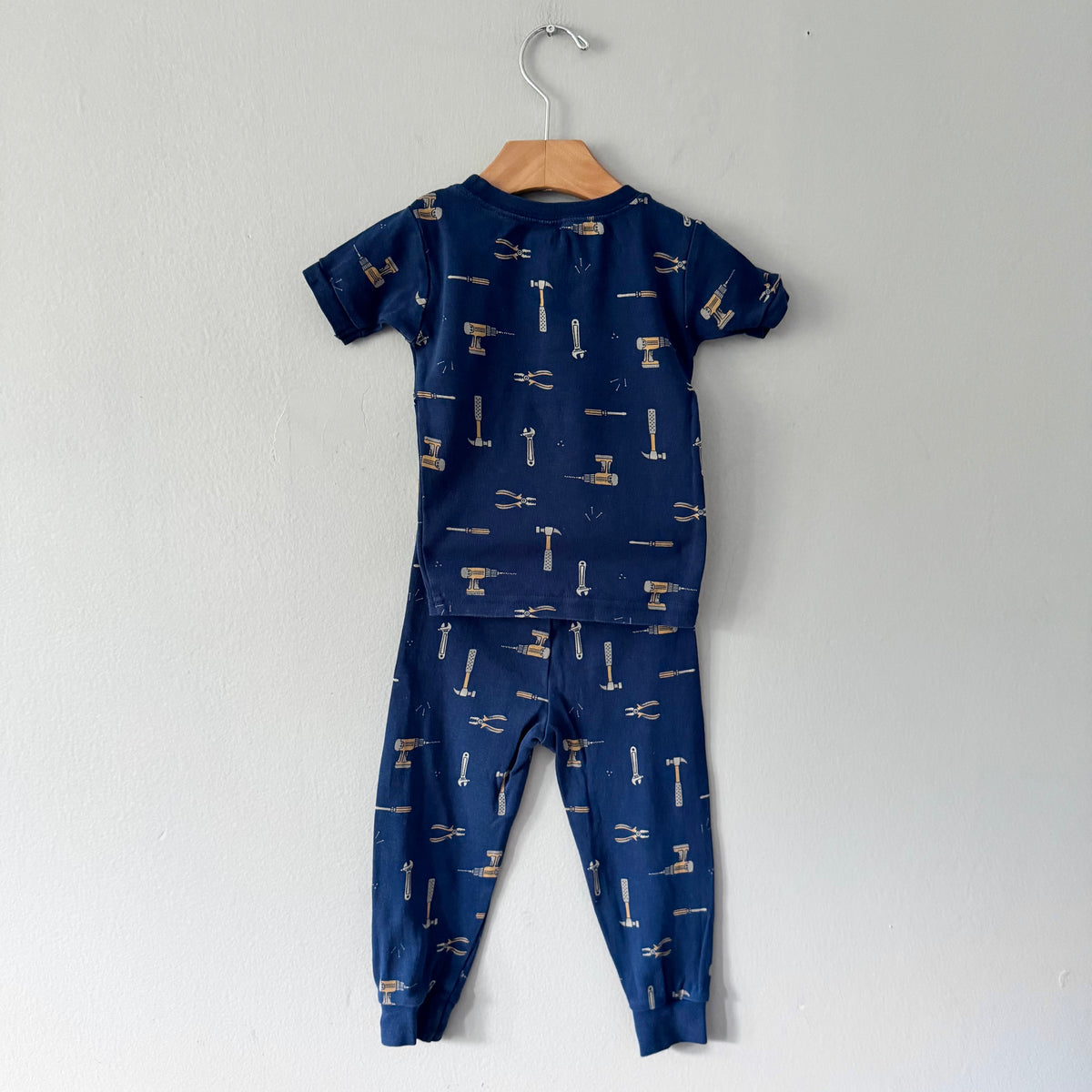 Petit lem / Navy pajama set / 2Y