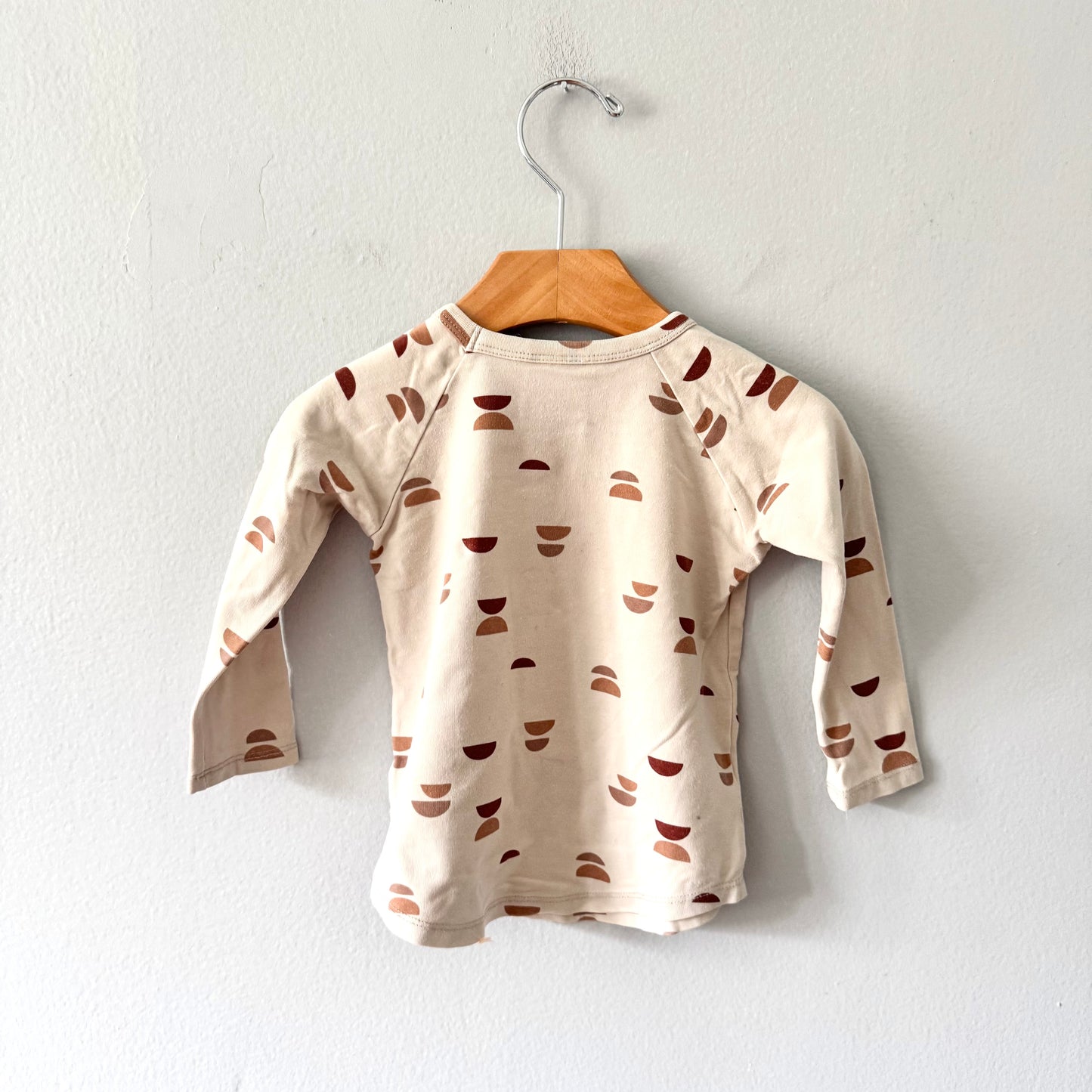 Jax & Lennon / Beige x brown long sleeve / 6-12M