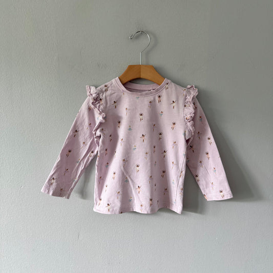 Next / Light pink ballet long sleeve / 18-24M