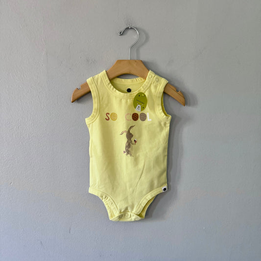 Rise Little Earthling / Yellow x So cool tank onesie / 9-12M - New with tag
