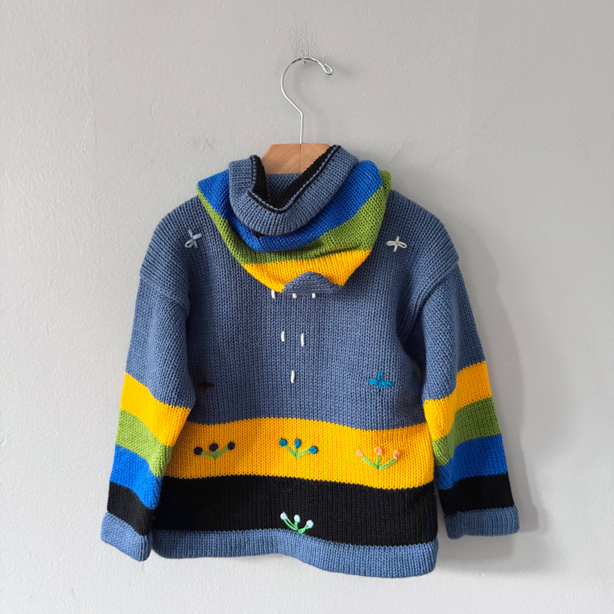 Asiri's Designs / Alpaca wool knit zip up jacket / 4Y - New with tag