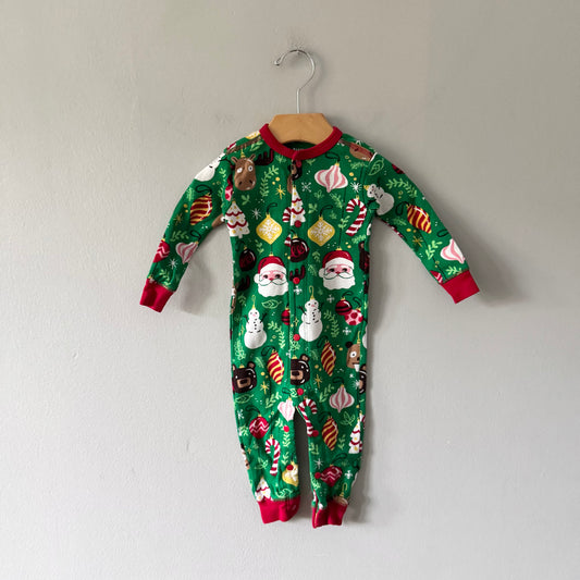 Little Blue House / Holiday romper / 6-12M