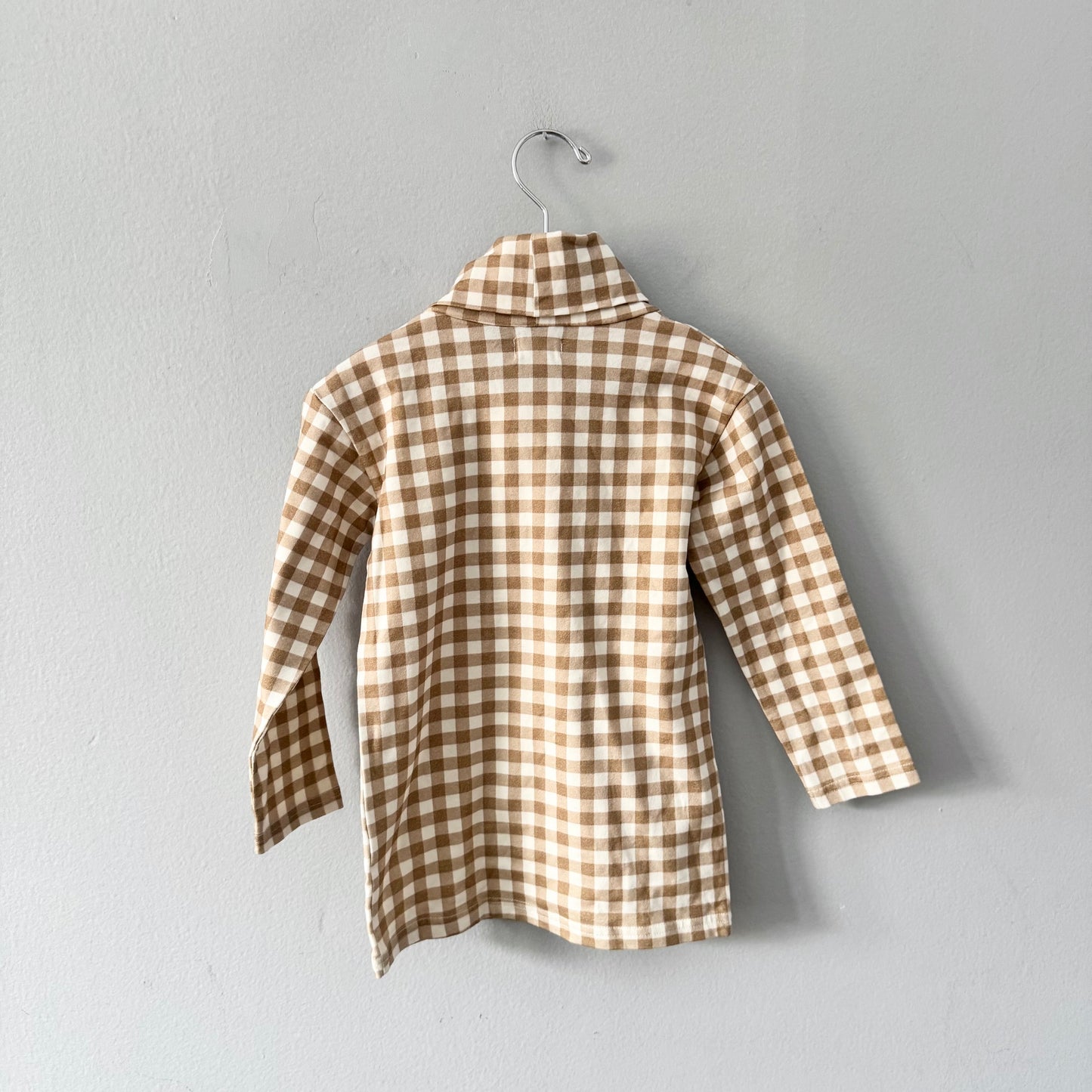 The Simple Folk / Top à col roulé à carreaux marron / 4-5 ans - Neuf avec étiquette