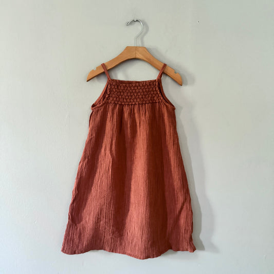 H&M / Brown cami dress / 3-4Y