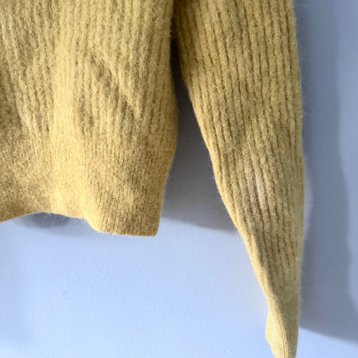 & Other Stories / Yellow alpaca wool cardigan / S