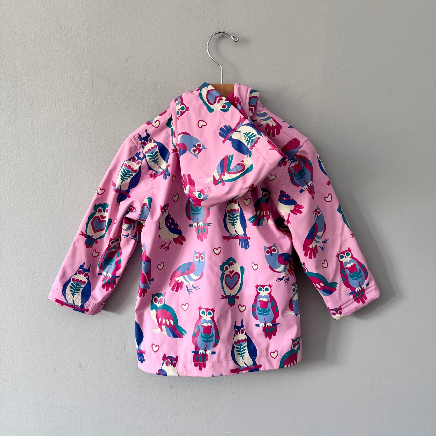 Hatley / Imperméable hibou rose / 2 ans