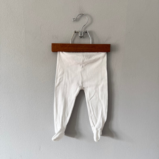Petit Bateau / White footie / 6M