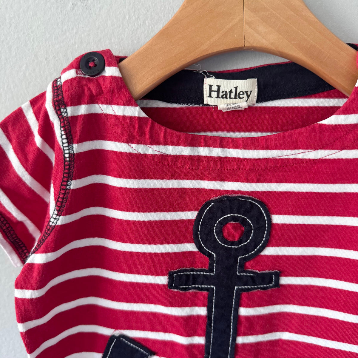 Hatley / Red stripe T-shirt / 4Y