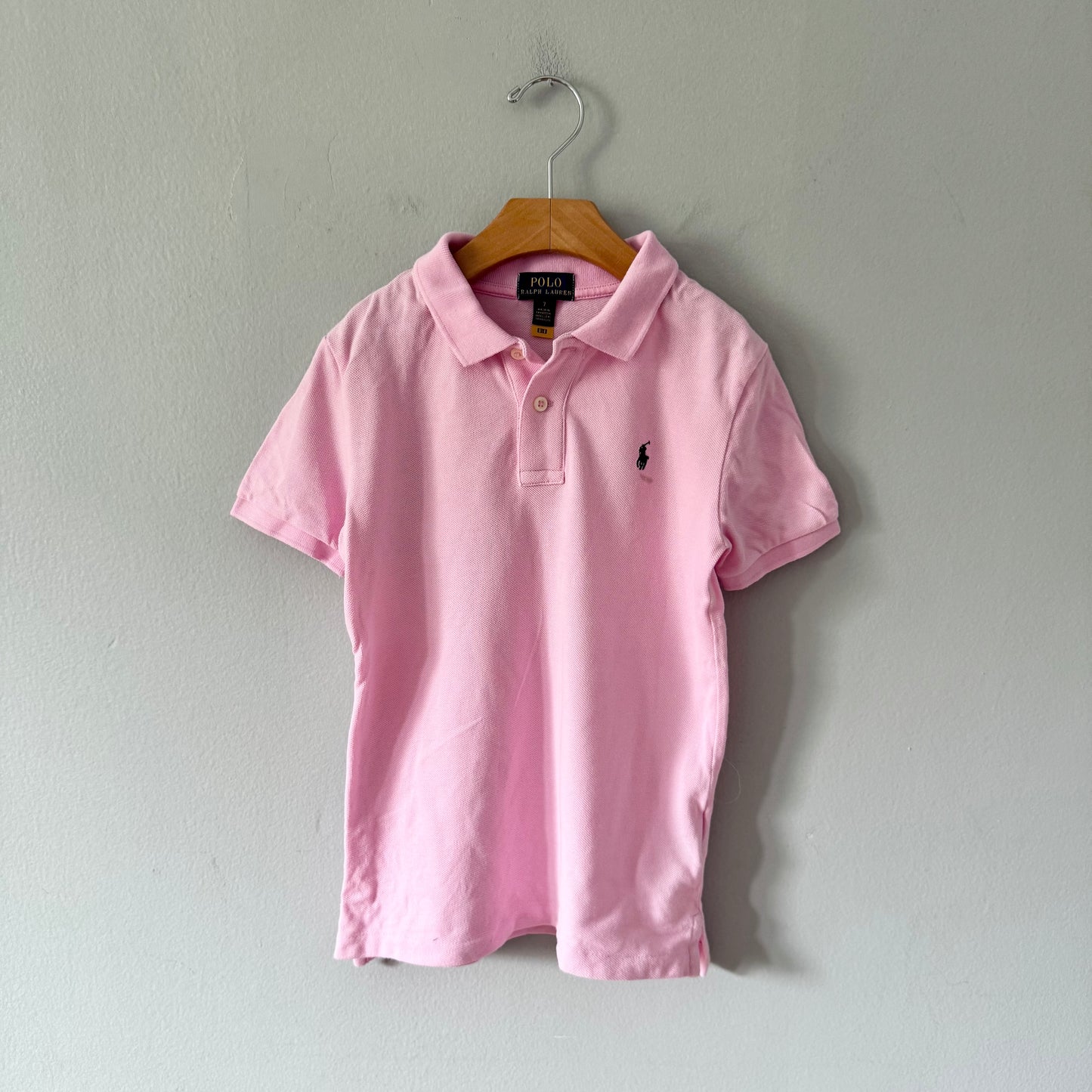 Polo Ralph Lauren / Pink polo shirt / 7Y