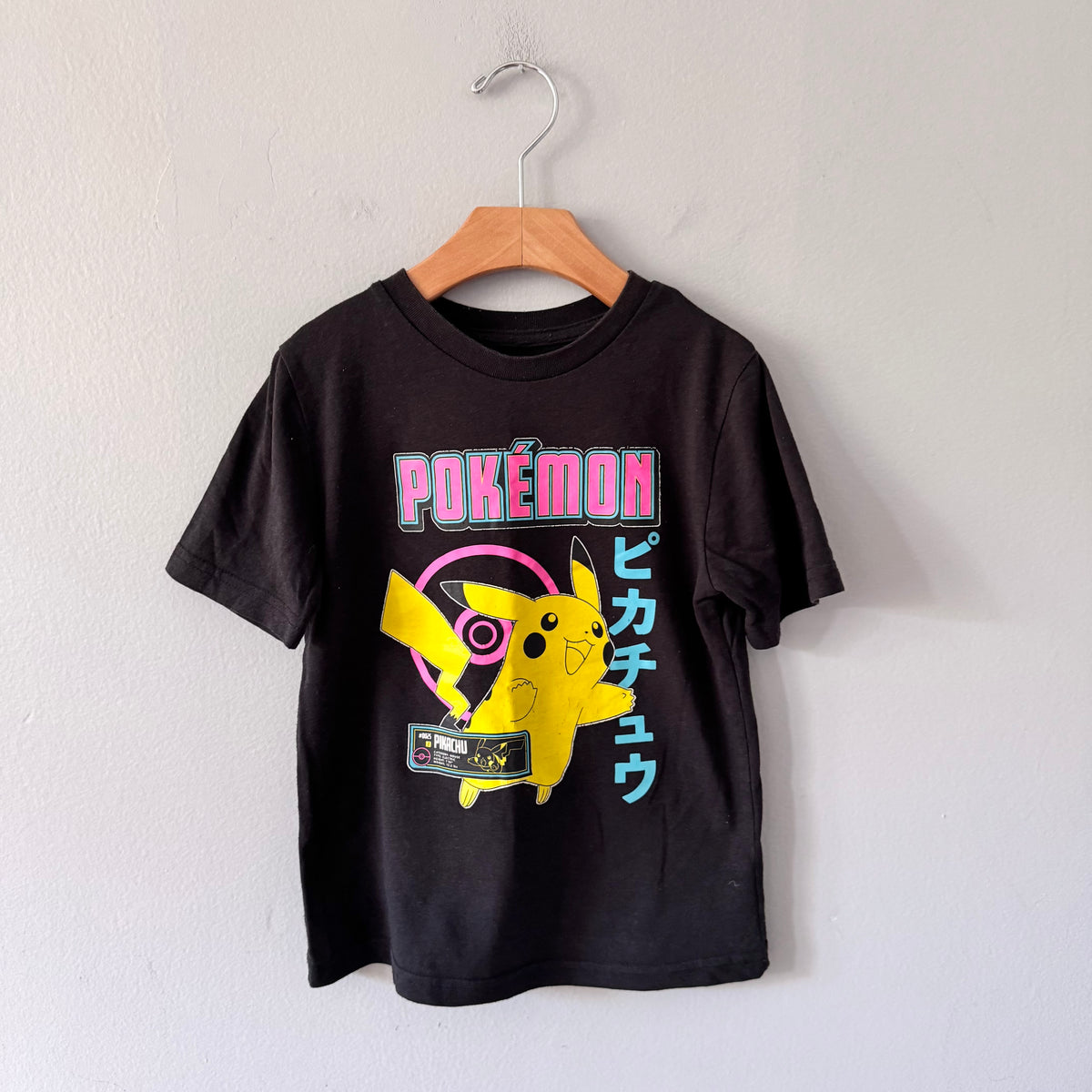 Pokemon / Black T-shirt / 6Y