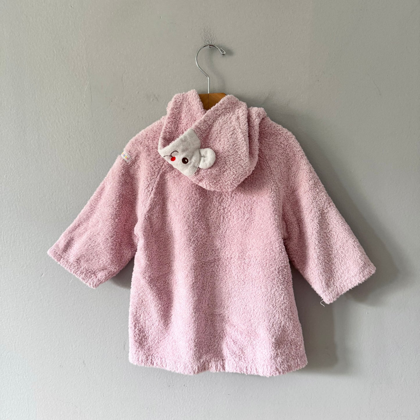 Miki House / Pink towel gown / 12-24M