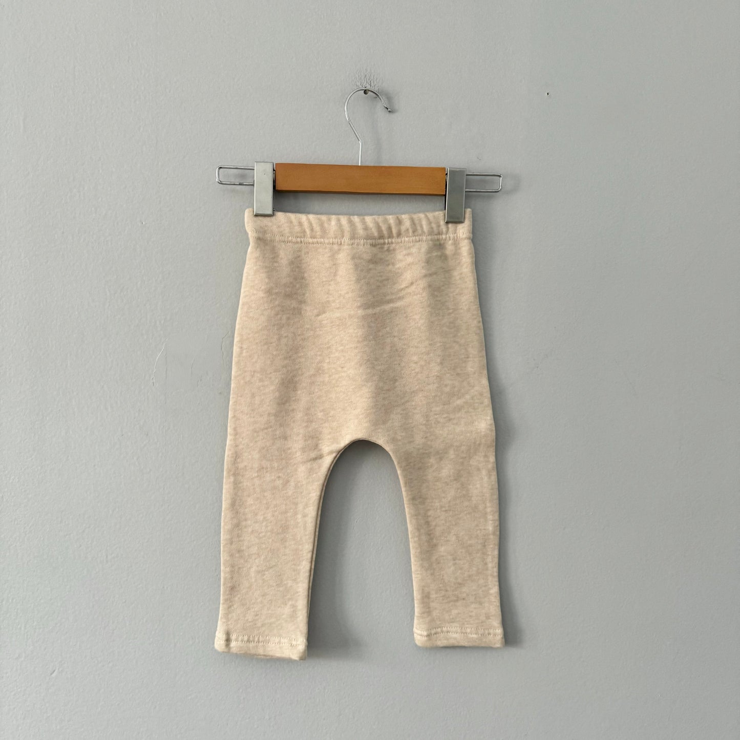 Indigo baby / Beige fleece lined pants / 18-24M