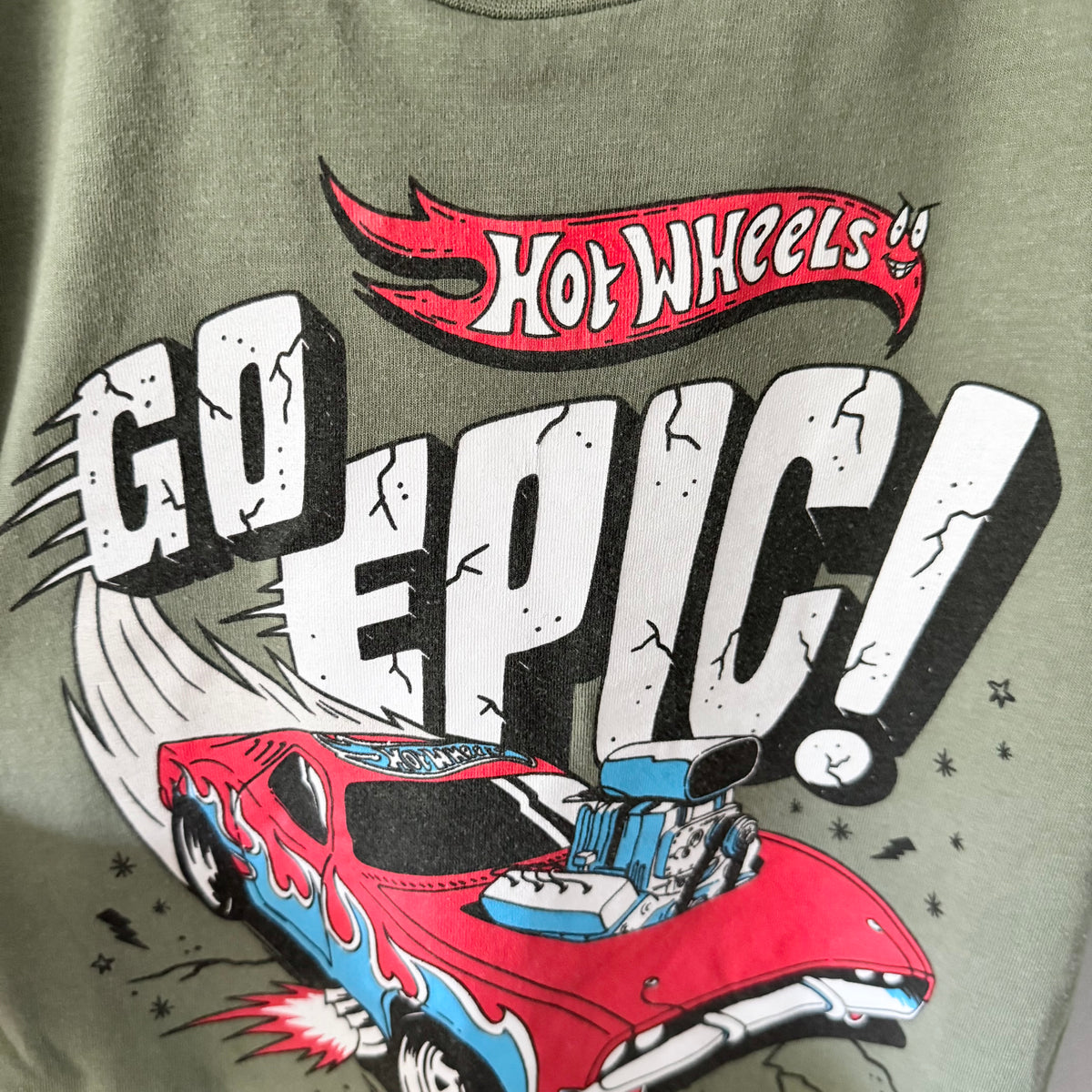 Hotwheels / Khaki T-shirt / 6Y