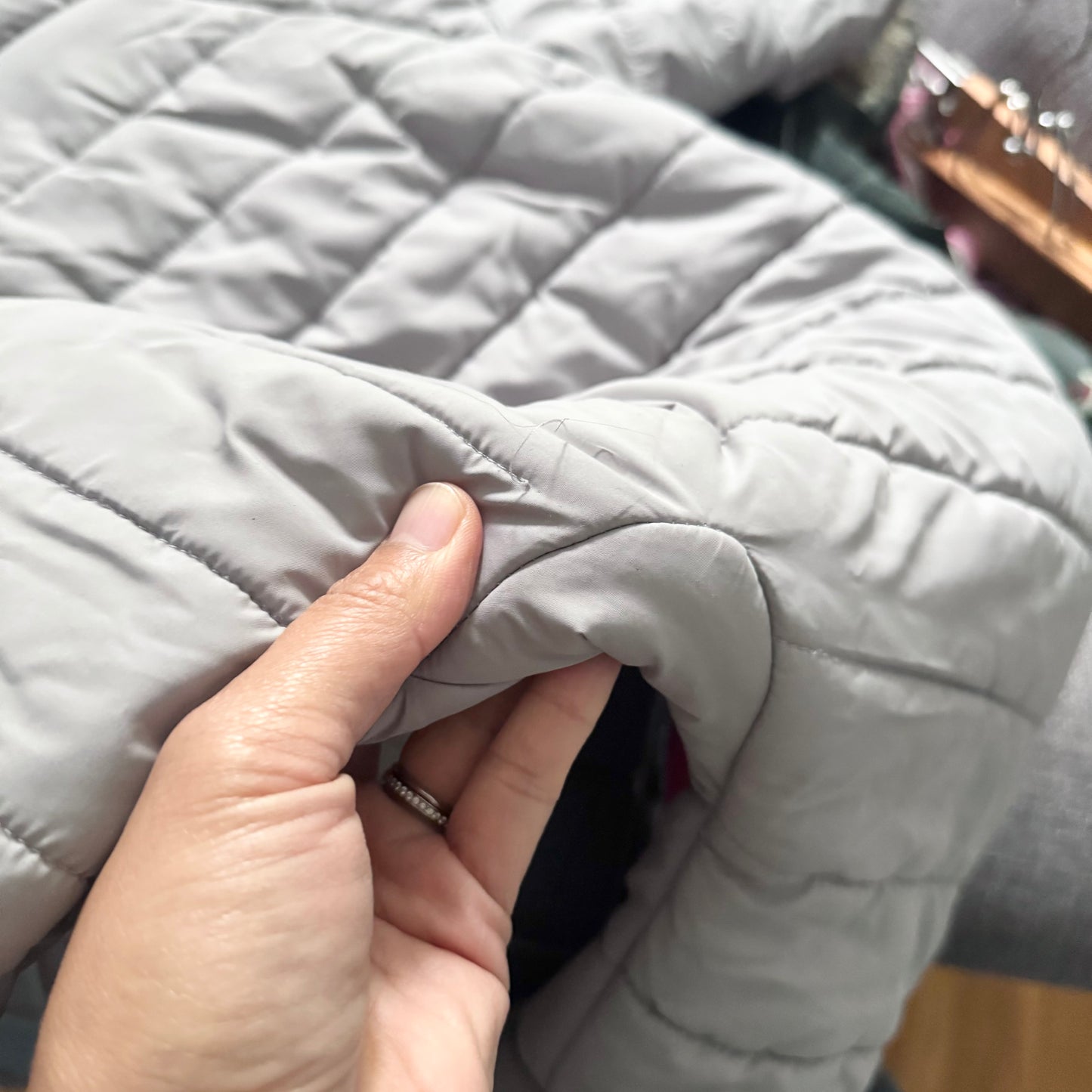 Jacadi / Grey puffer bunting suit / 12M