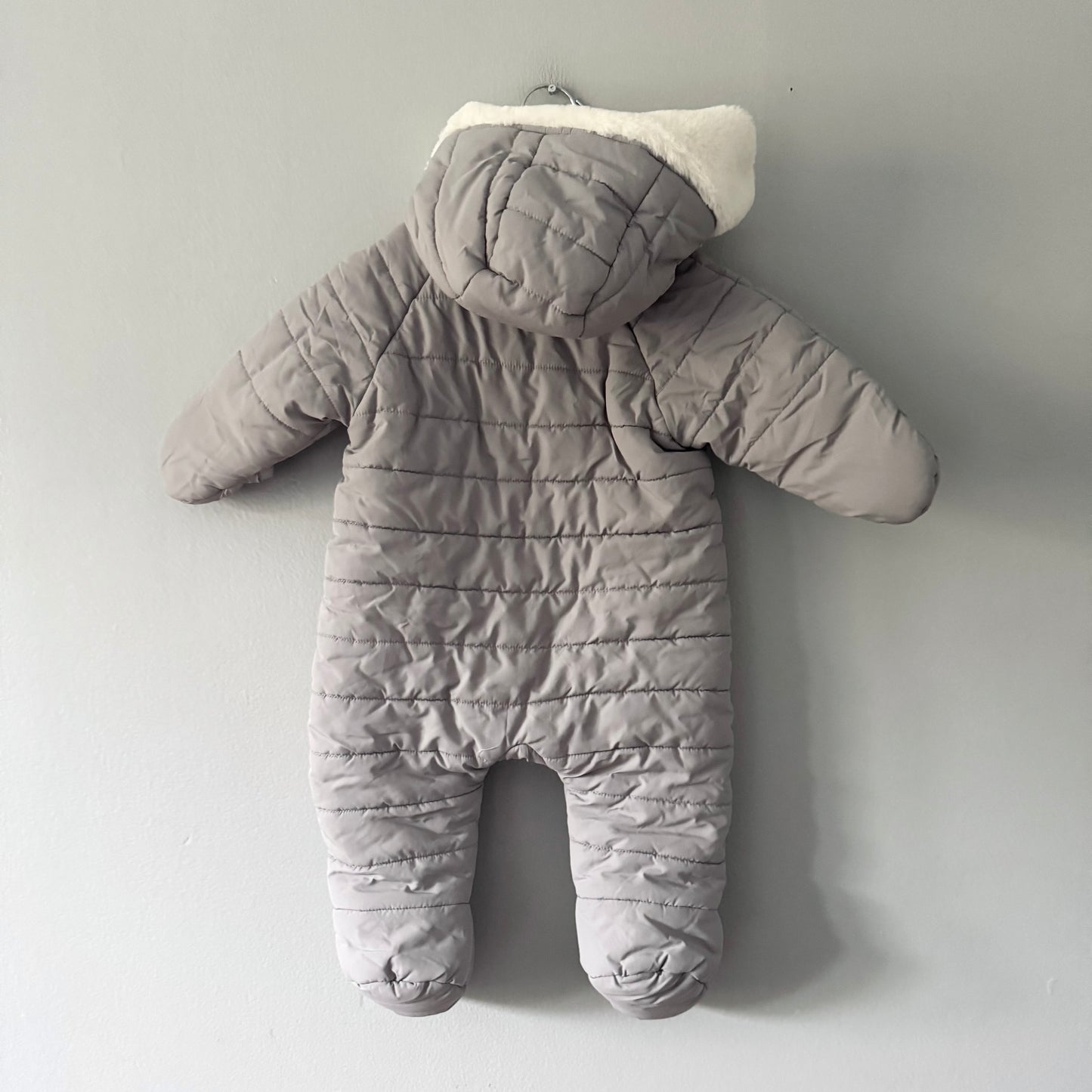 Jacadi / Grey puffer bunting suit / 12M